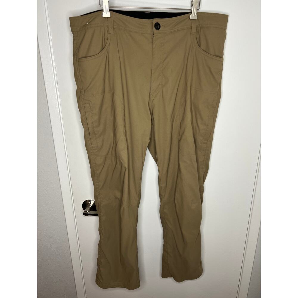 Orvis Men's Fleece Lined Water Repellant Pants Tan ~ Size 40x30